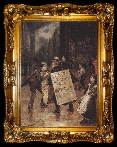 framed  Augustus e.mulready Much Ado about Nothing (mk37), ta009-2